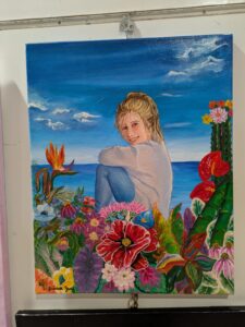 Titolo IL GIARDINO DELL'ANIMATria cielo ,mare e fiori,la bellezza di sentirsi liberi